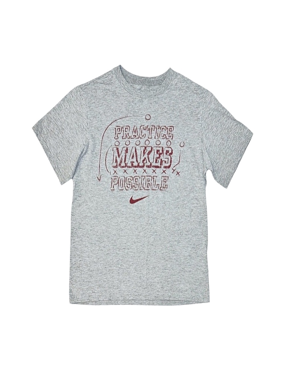 NIKE Boy's Grey Short Sleeve Shirt Medium 10/12